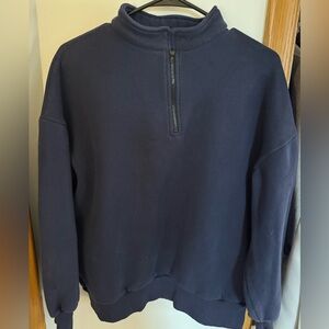 Navy quarter zip.